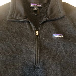 Patagonia Black Quarter Zip Better Sweater, Women's Large